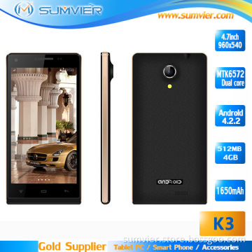 K3 GSM/WCDMA Dual Core 512MB+4G Ultra-Slim Smart Phone (K3)